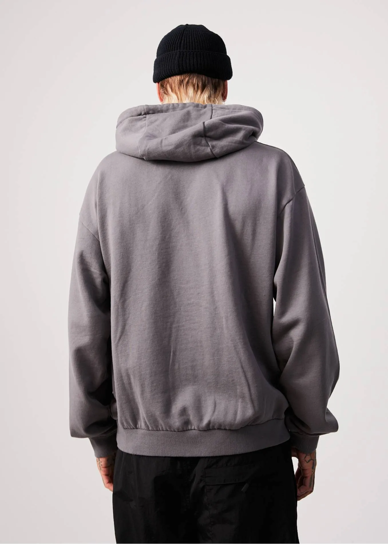 AFENDS Mens Warped - Hoodie - Steel