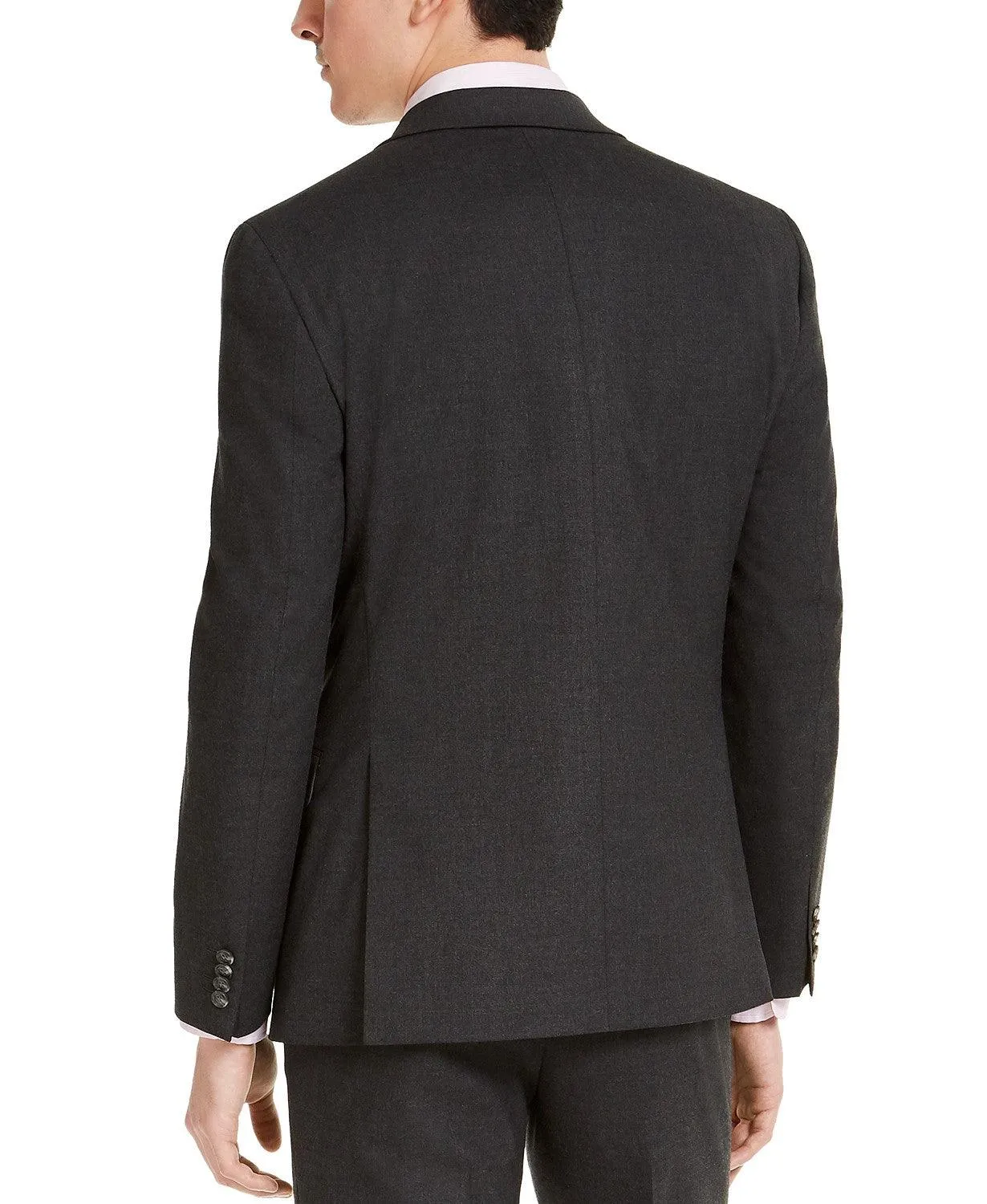 Alfani Men's Slim Fit Stretch Solid Suit Jacket Charcoal Grey 40R