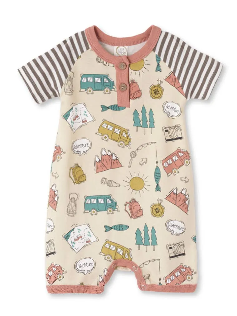 Big Adventure Henley Shorty Romper