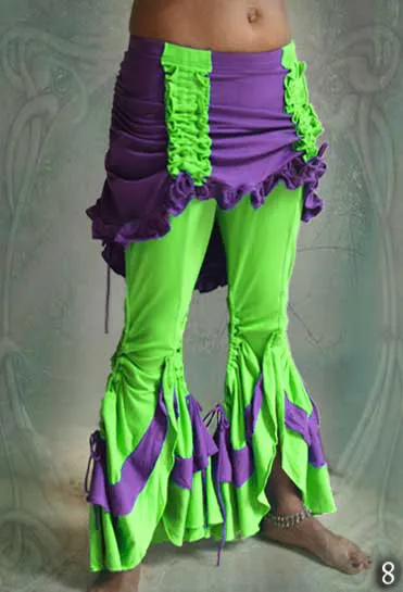 Bolero Leggings ⚜ stretchy Flare Pants with Bustle Skirt