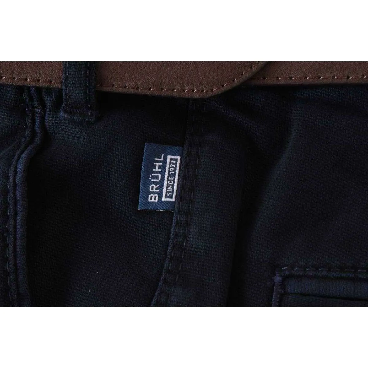 BRUHL Venice B Turn Autumn Weight Chinos - Marine Navy