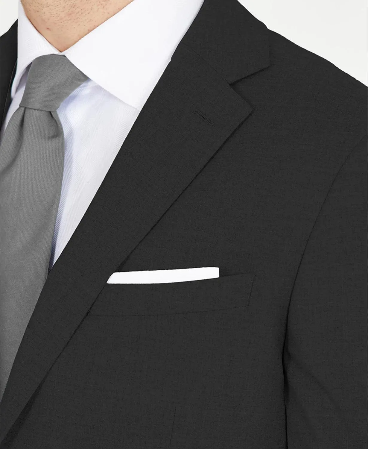 Dkny Mens Modern fit Suit Jacket Blazer 42 R Black Stretch