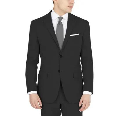 Dkny Mens Modern fit Suit Jacket Blazer 42 R Black Stretch