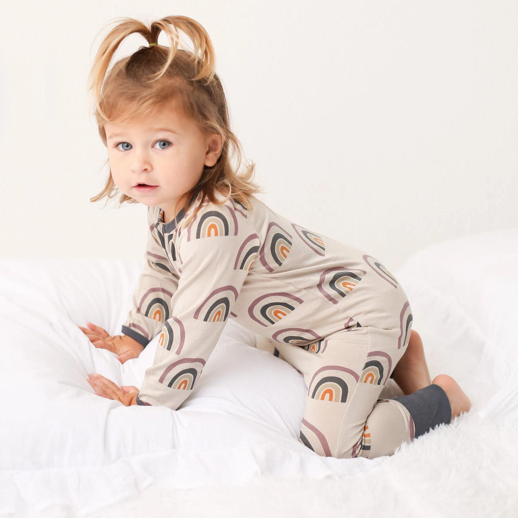 Fall Rainbow Romper