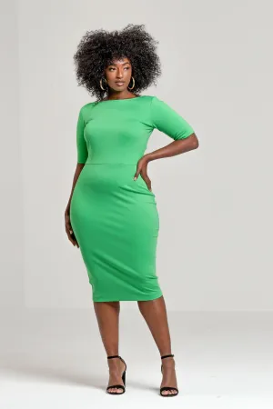 Fitted T-Shirt Pencil Dress- JIBRI