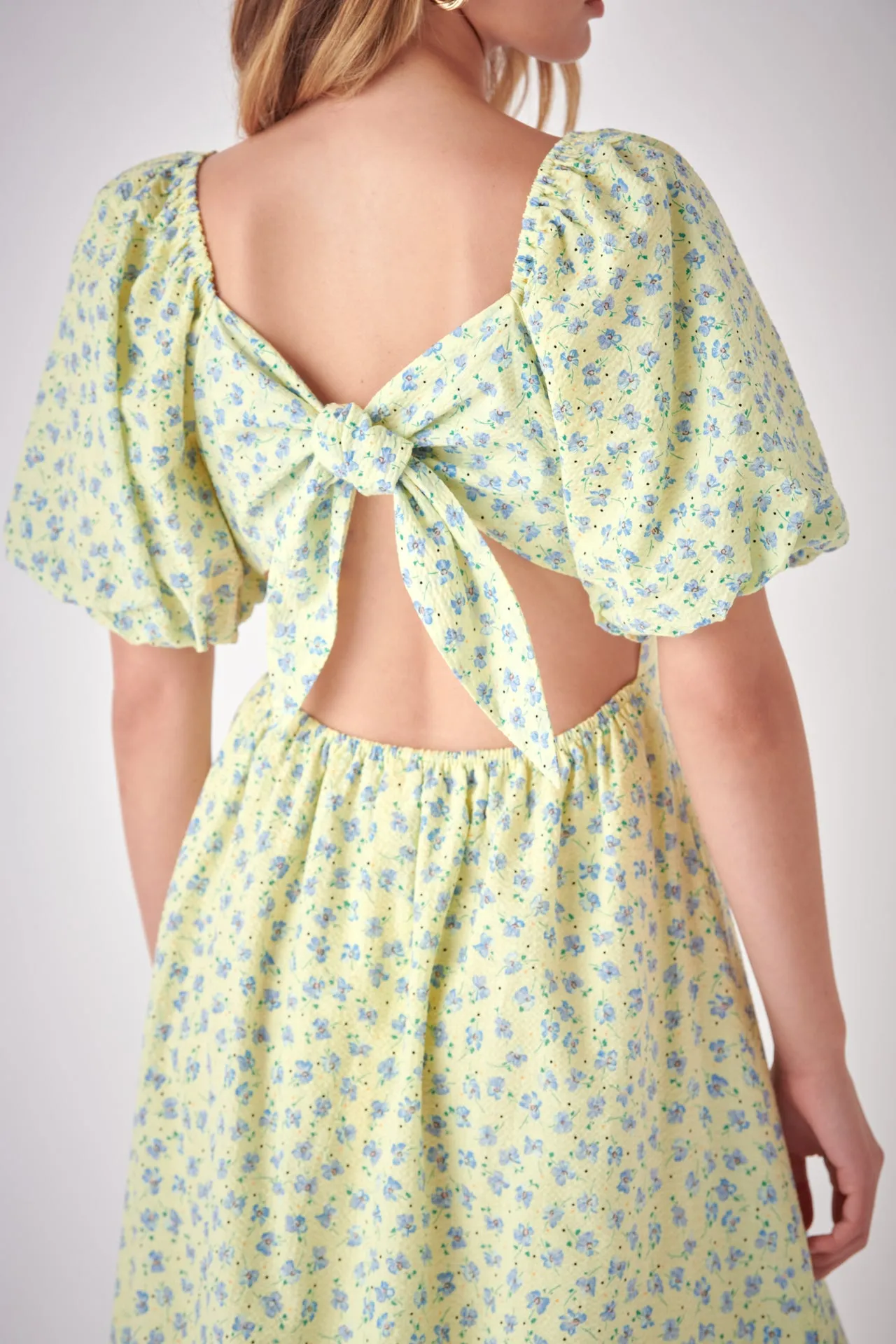 Floral Back Tied Maxi Dress