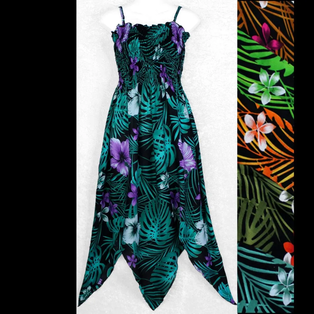 Hibiscus Frangipani Fairy Sarong Dress