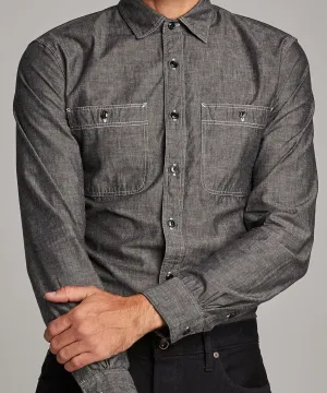 Japanese Black Chambray Workshirt