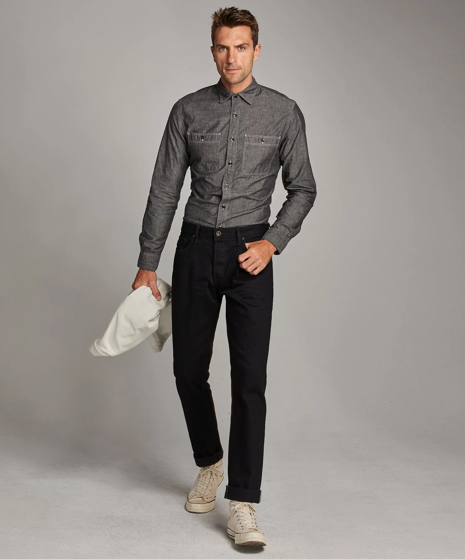 Japanese Black Chambray Workshirt