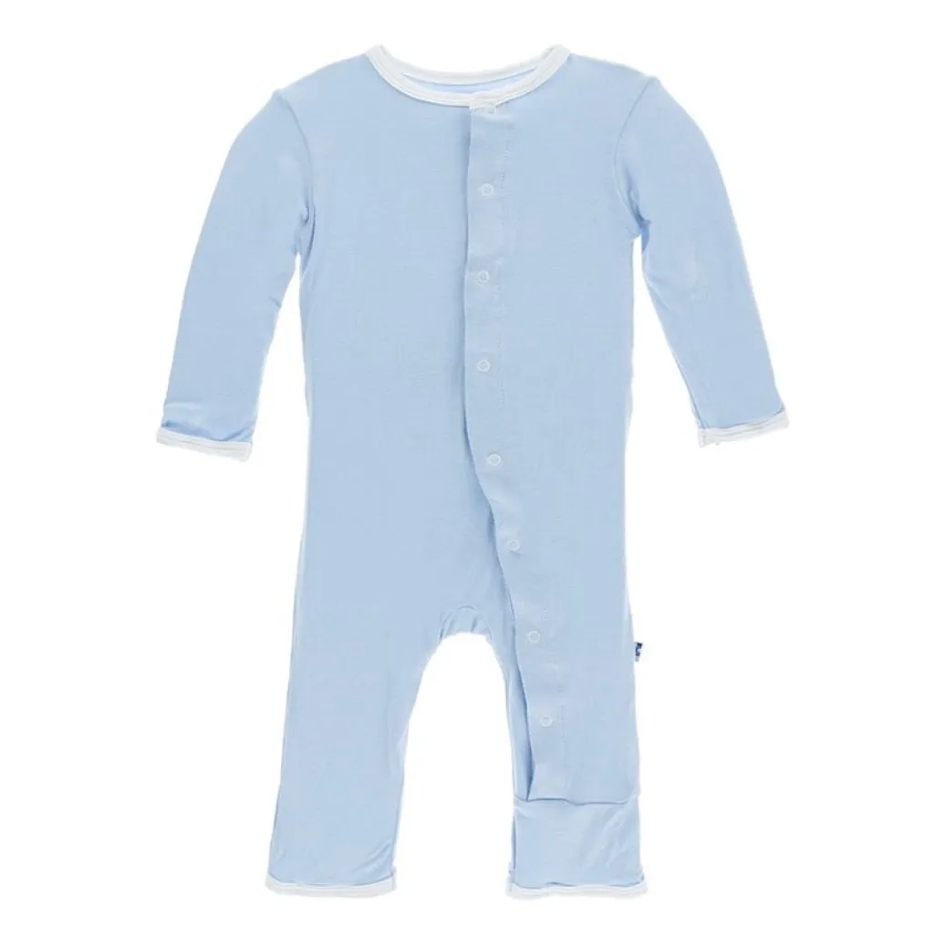 KicKee Pants Holiday Applique Coverall in Pond I Love Grandma