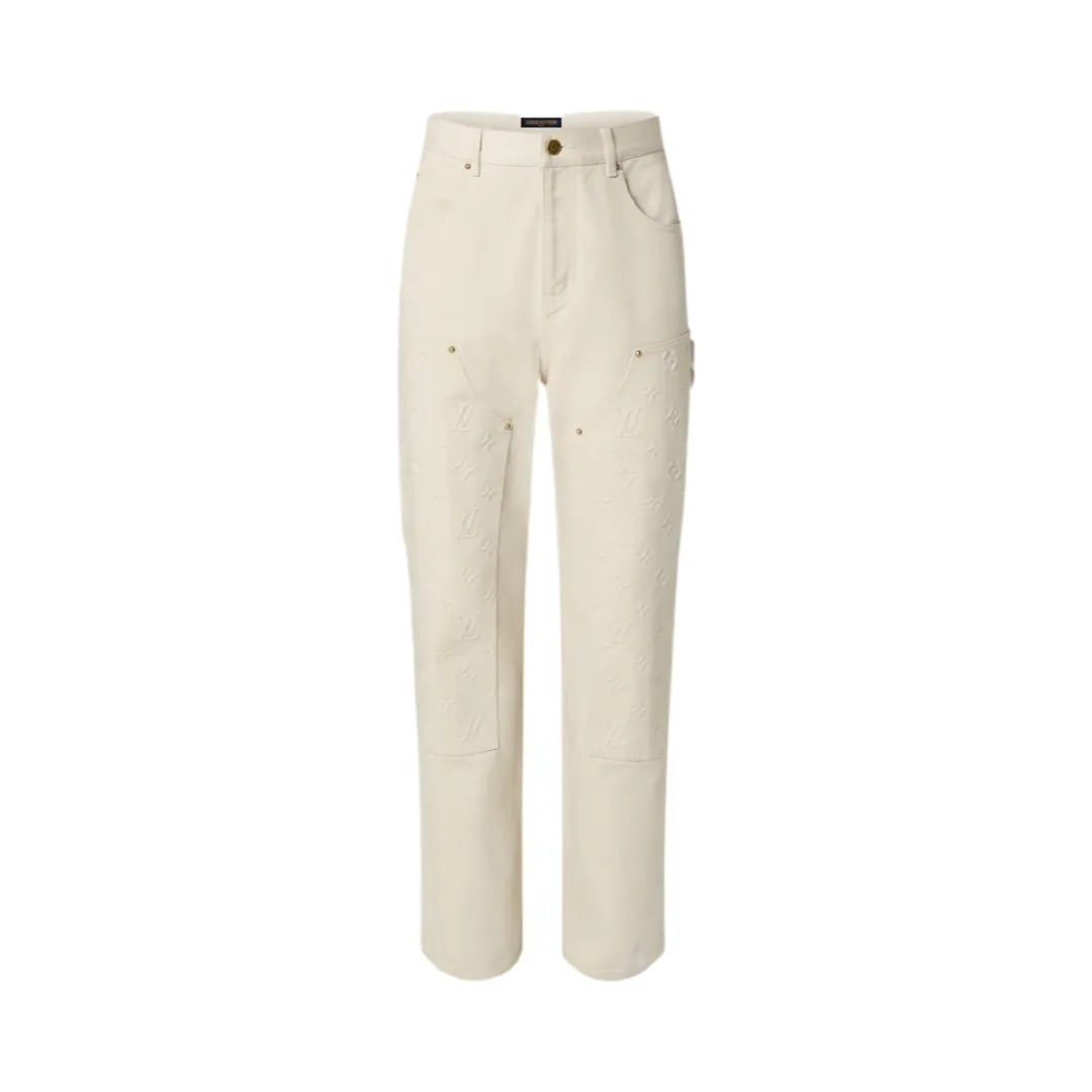 LOUIS VUITTON MONOGRAM WORKWEAR DENIM CARPENTER PANTS