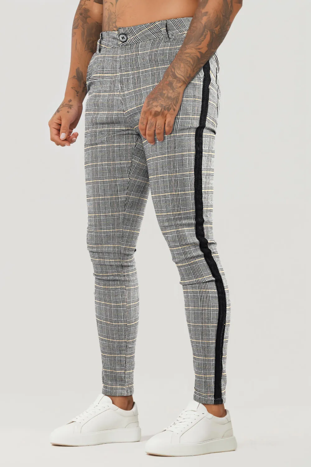Men's Light Grey Skinny Pant