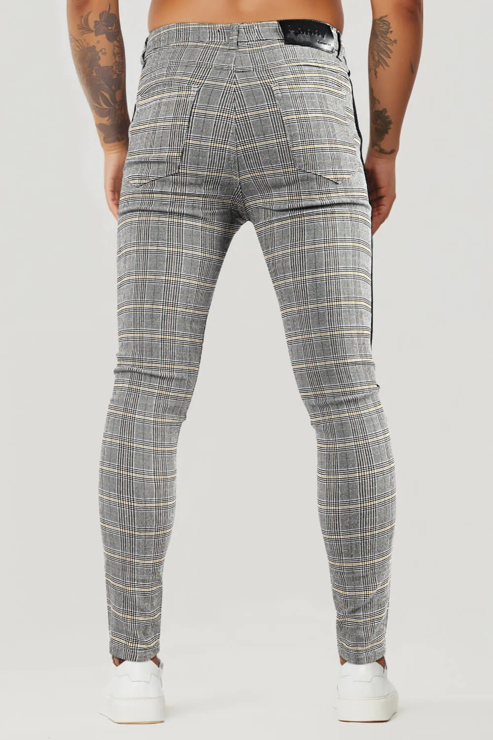 Men's Light Grey Skinny Pant