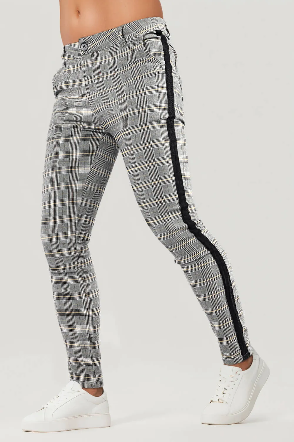 Men's Light Grey Skinny Pant