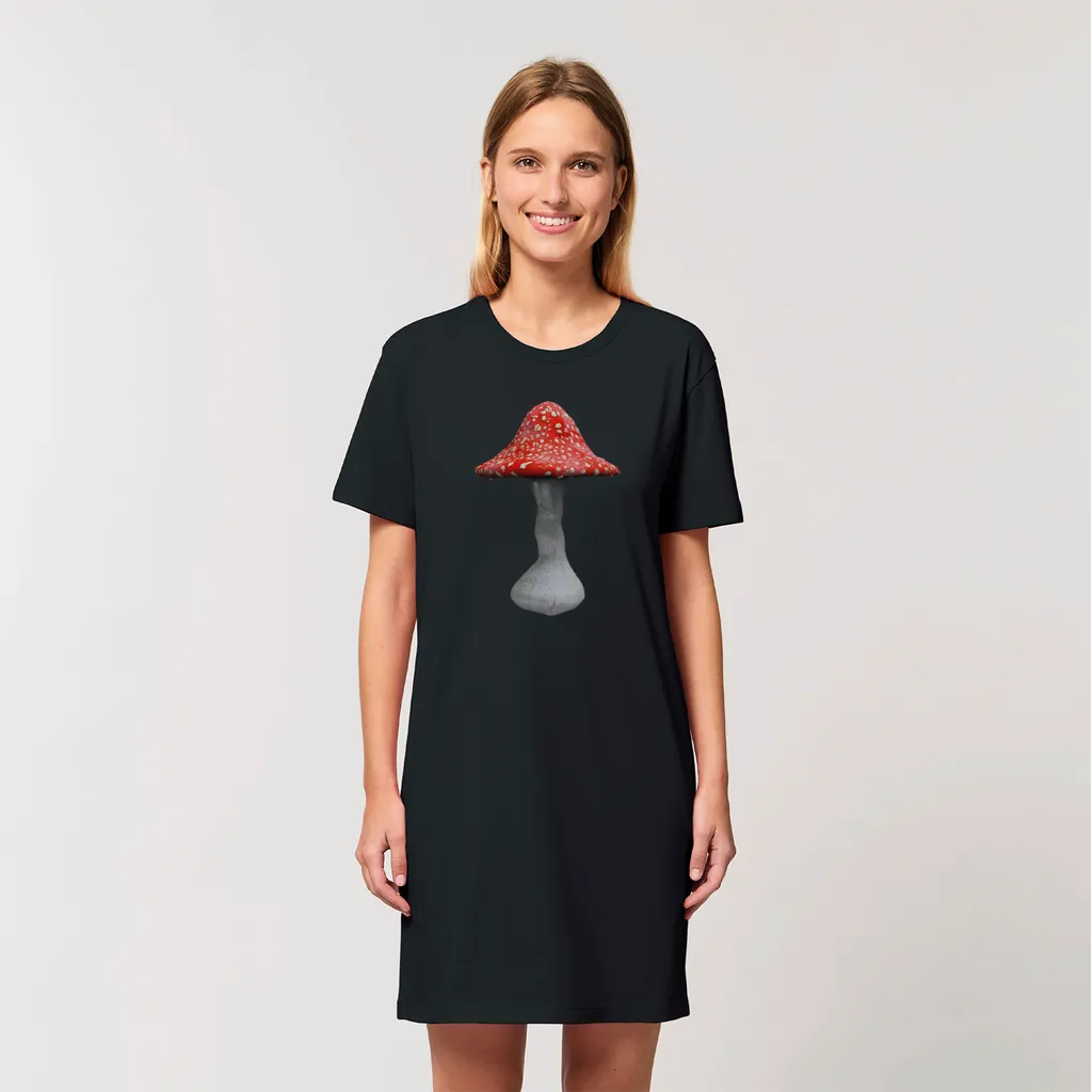 Mushroom2 Organic T-Shirt Dress