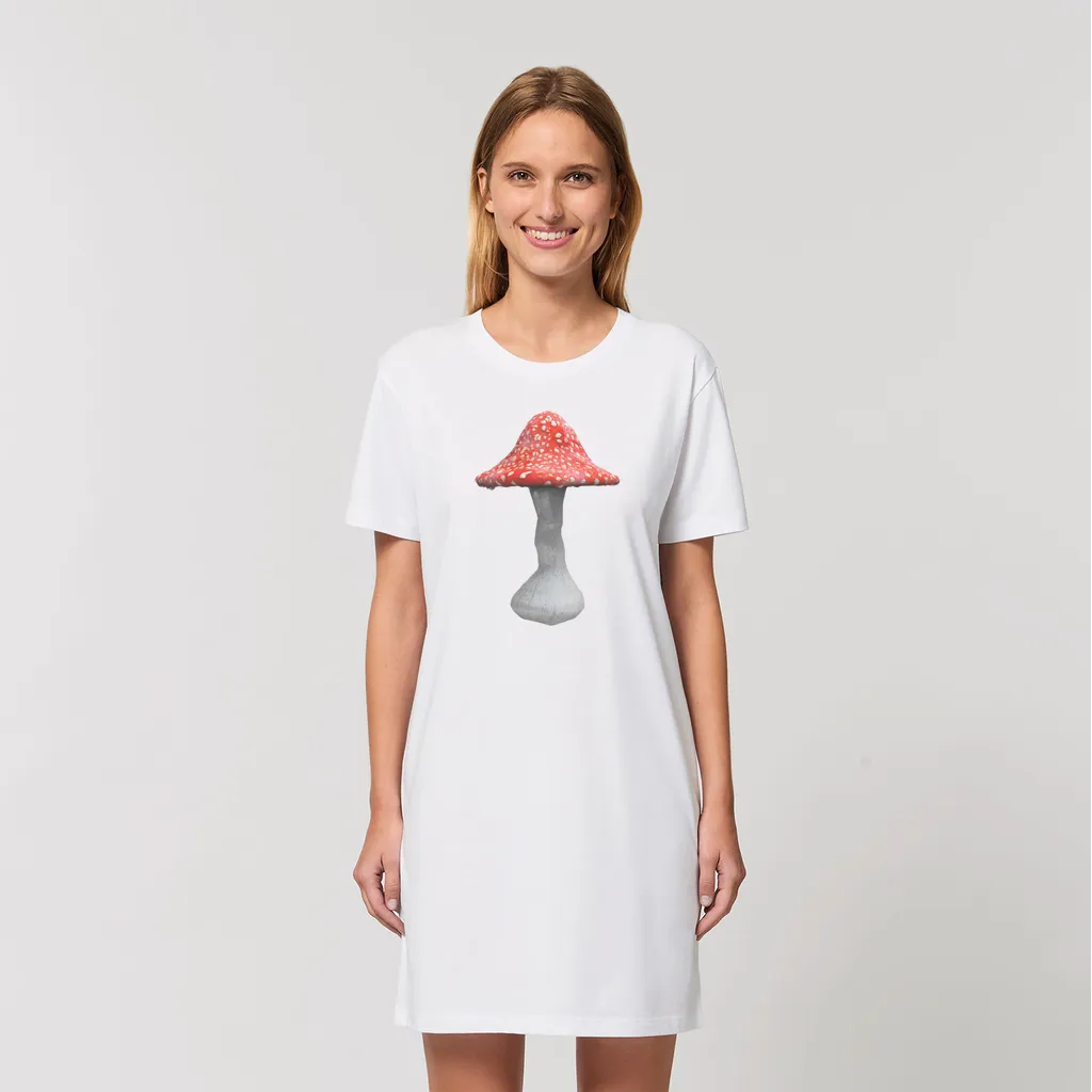 Mushroom2 Organic T-Shirt Dress