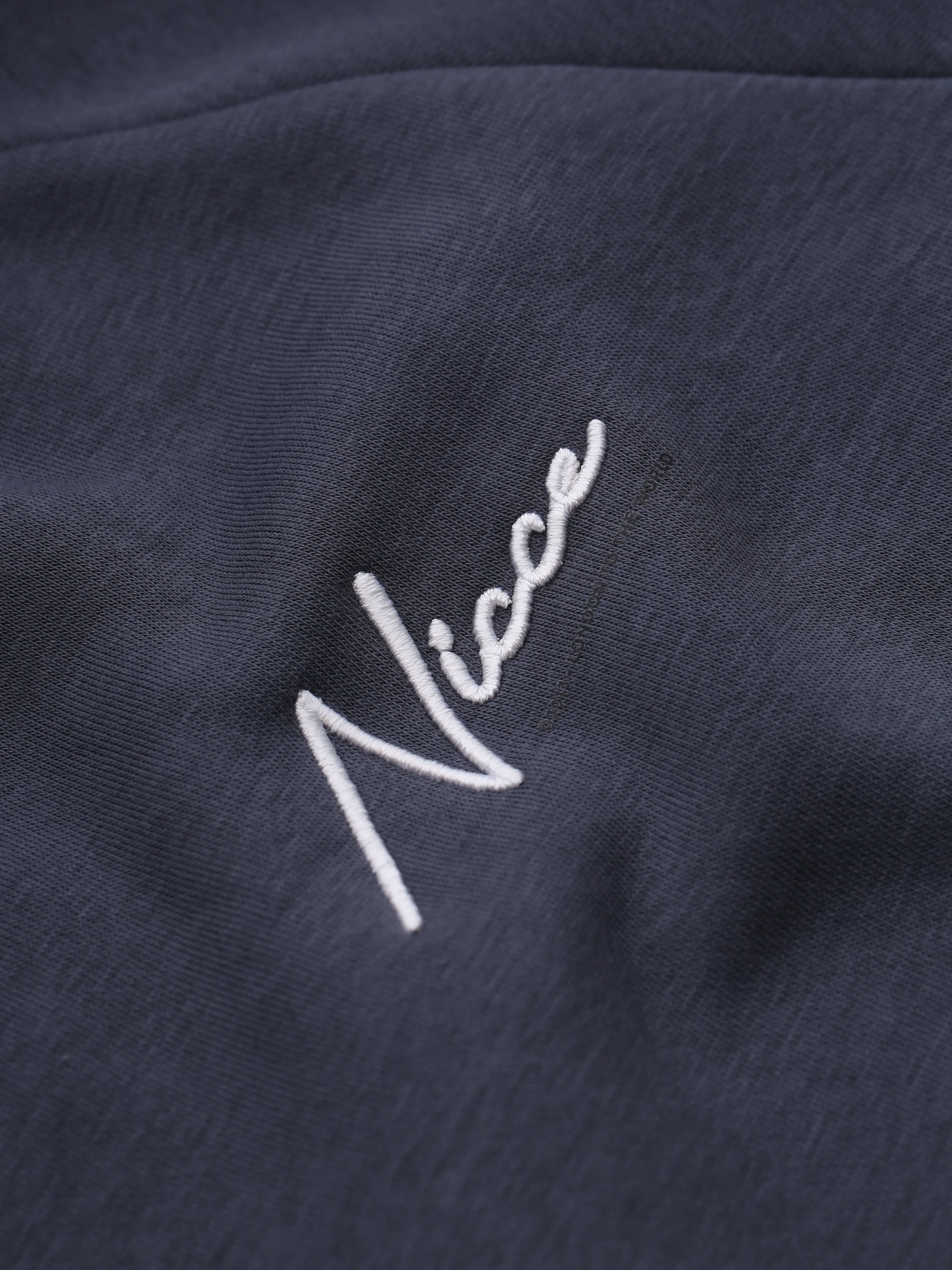 NICCE Mens Multi Graphic Script Hoodie | Navy