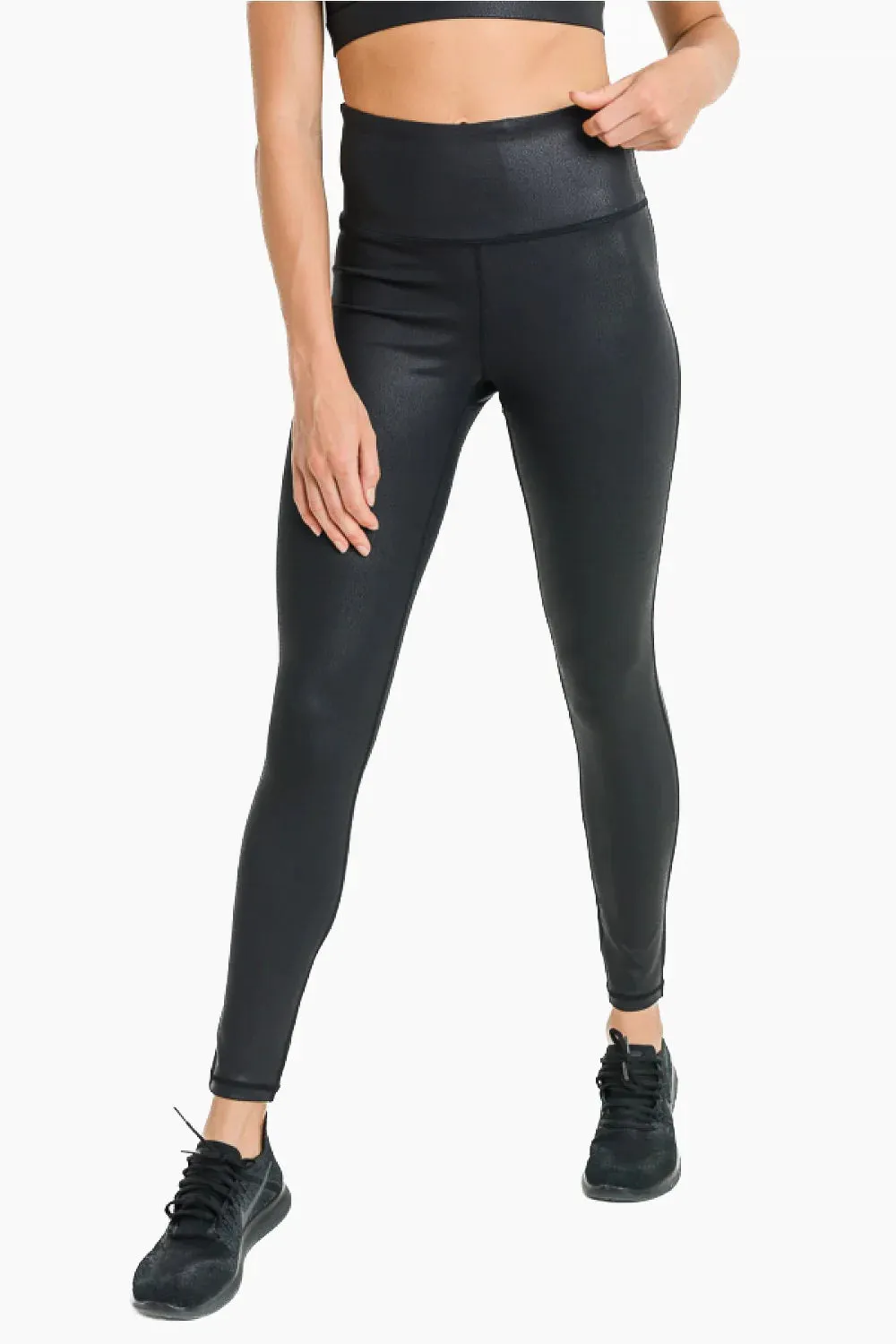 OG Foil Faux Leather Leggings
