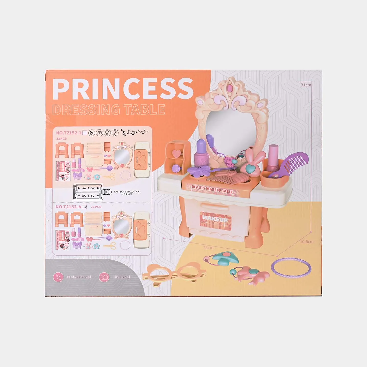 Princess Dressing Table Set Toy For Girls