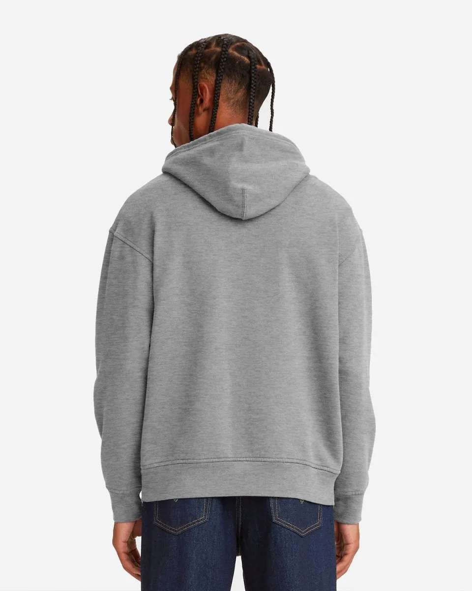 Relaxed Graphic Hoodie - Grey