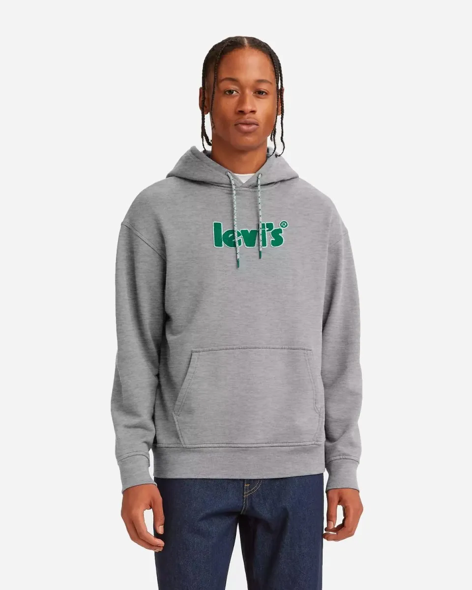 Relaxed Graphic Hoodie - Grey