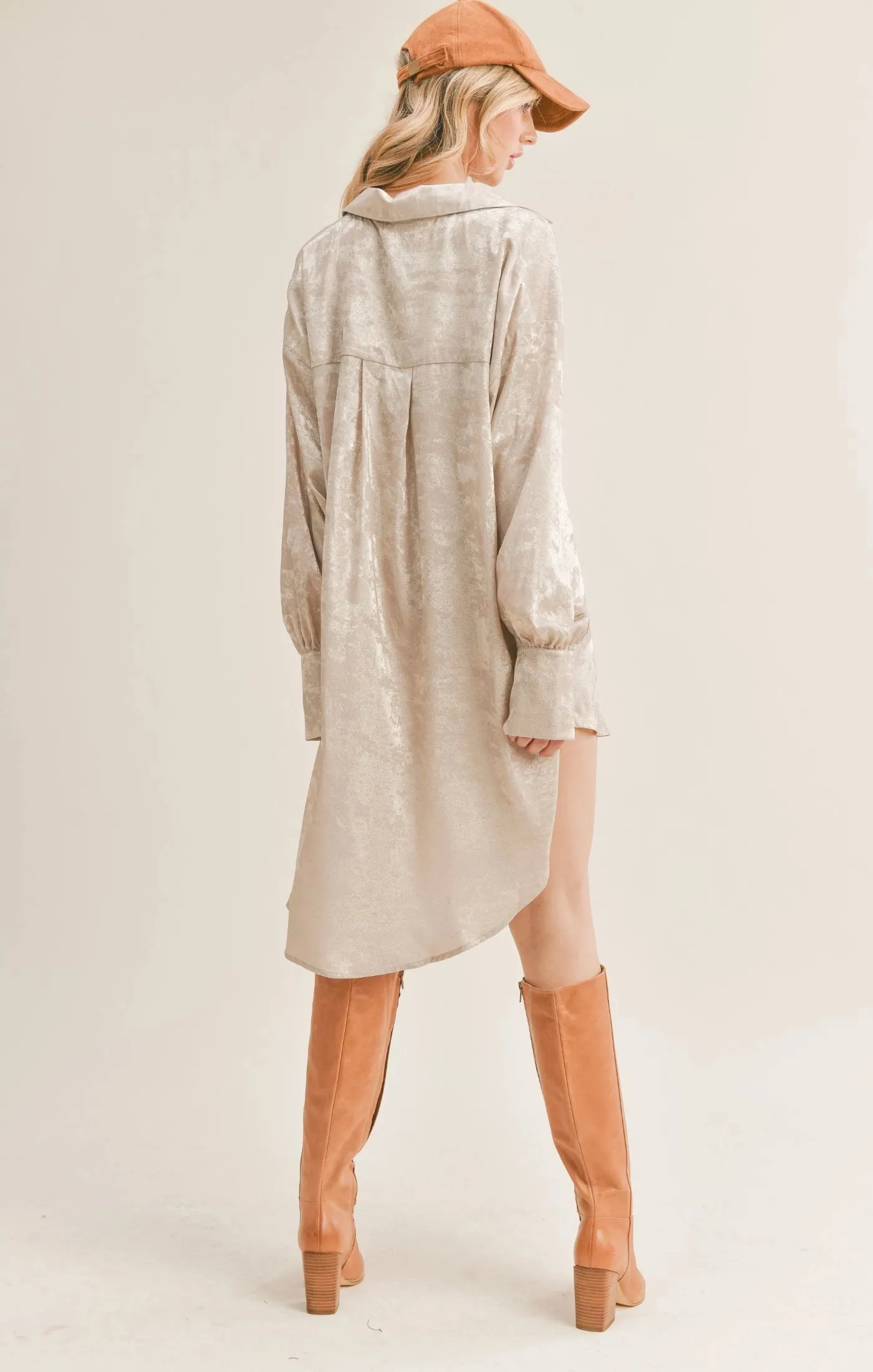 Sage the Label Luxe Life Oversized Shirt Dress