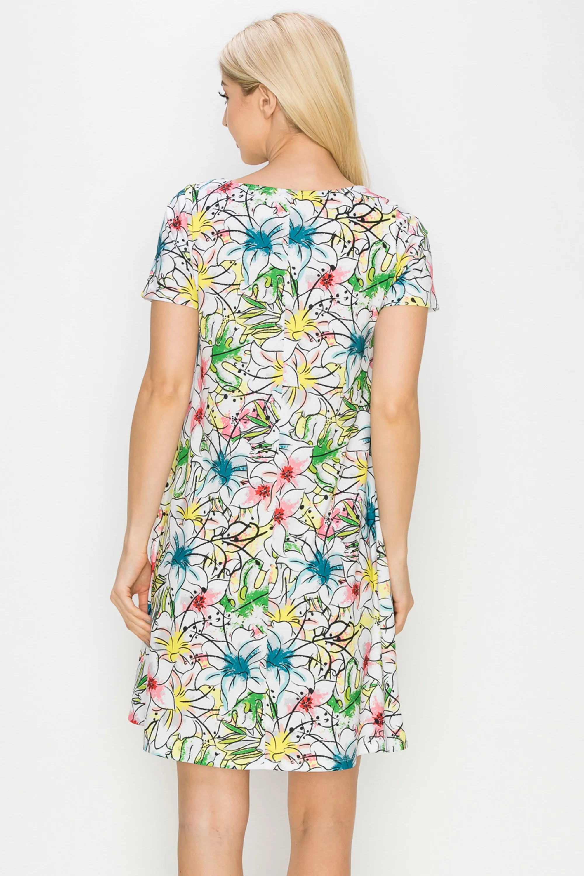 Sun-Kissed Flowers Printed Dress