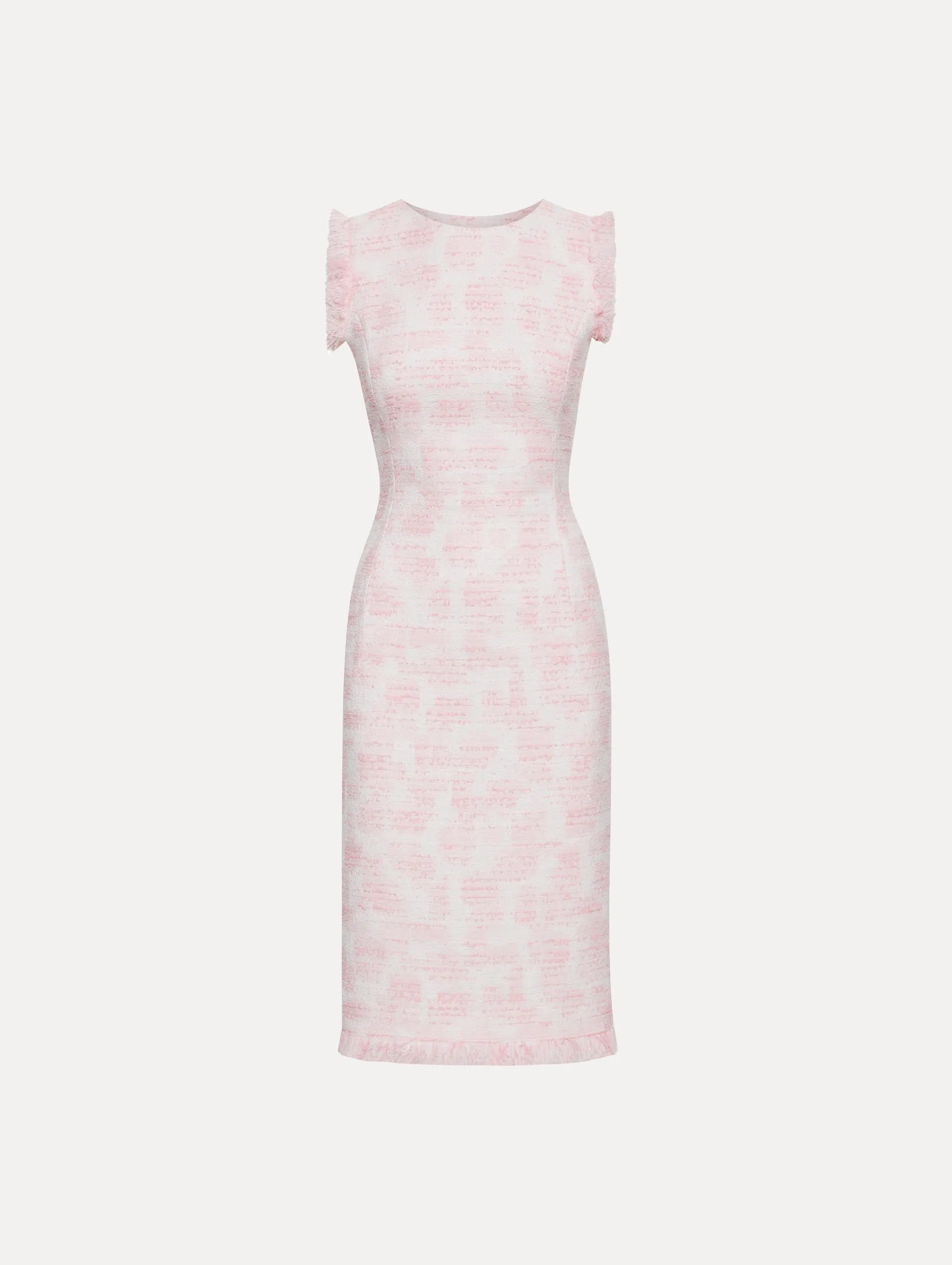 Textured Tweed Pencil Dress