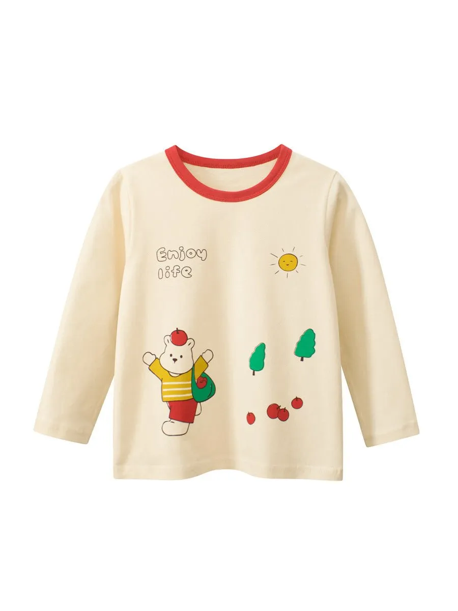 Toddler/Kid Enjoy Life Casual Long Sleeve Shirt