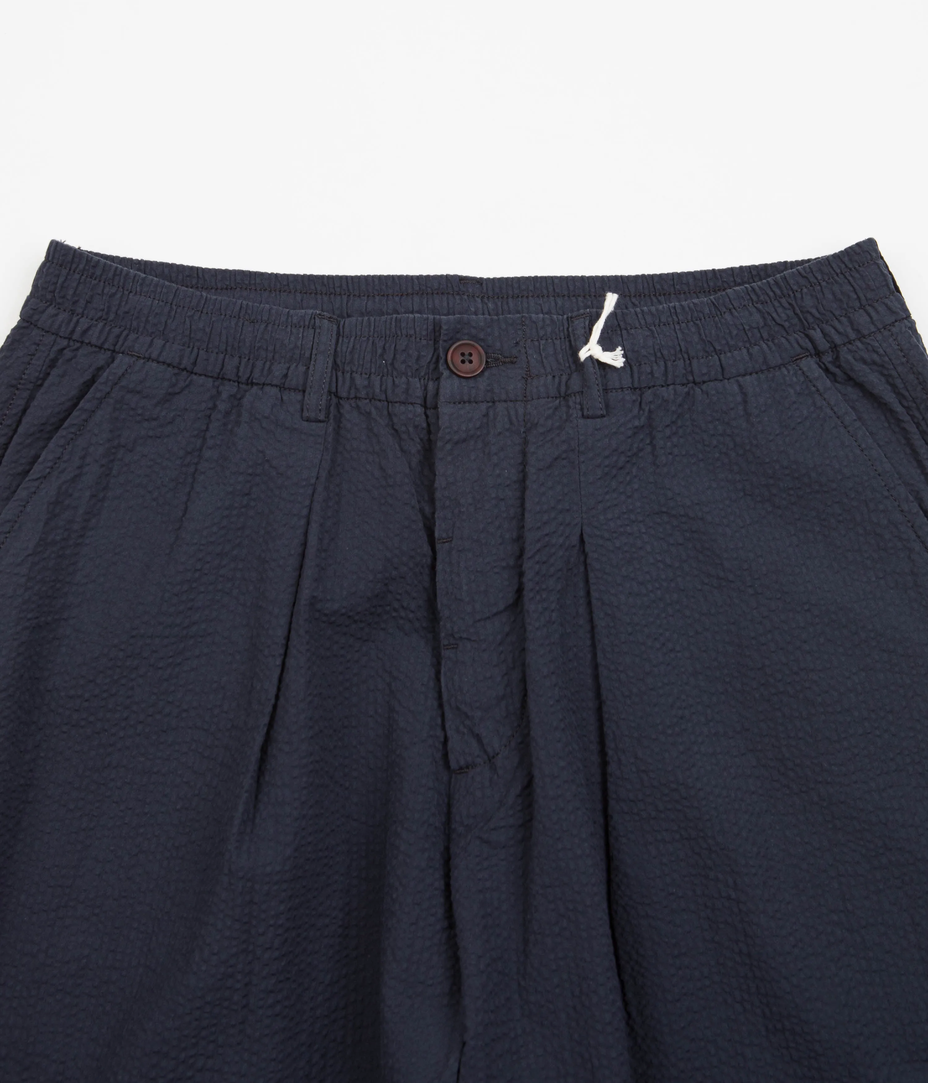 Universal Works Pleated Track Pants - Navy