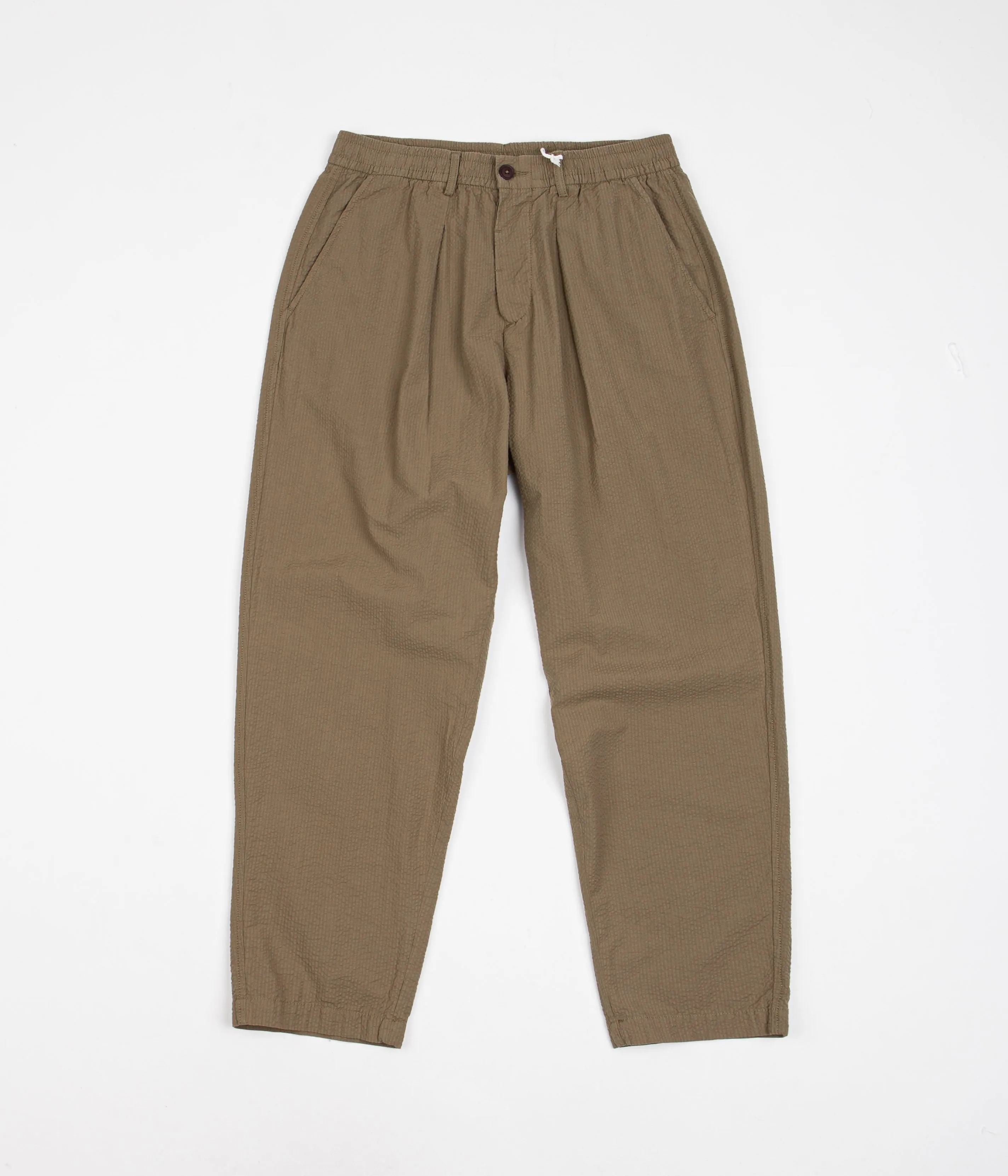 Universal Works Pleated Track Pants - Olive