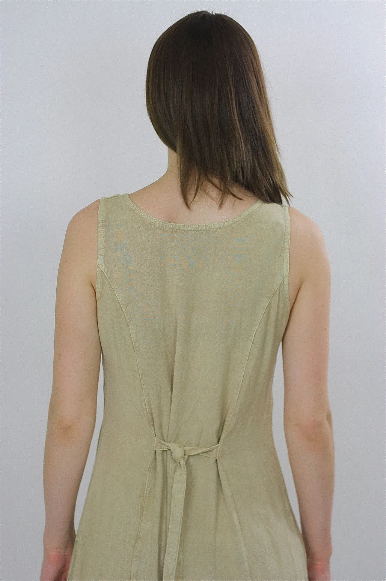Vintage 90s Tropical Beige boho maxi sun dress
