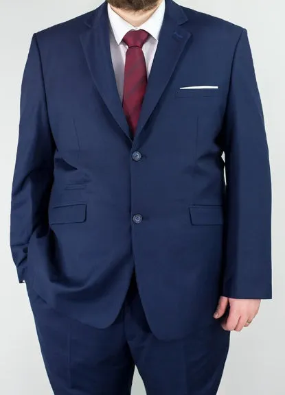Voeut Tailored Fit Suit Jacket Jefferson in Ink Blue size 48 to 64